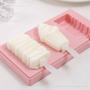 Strawberry jello ice cream mold with lid